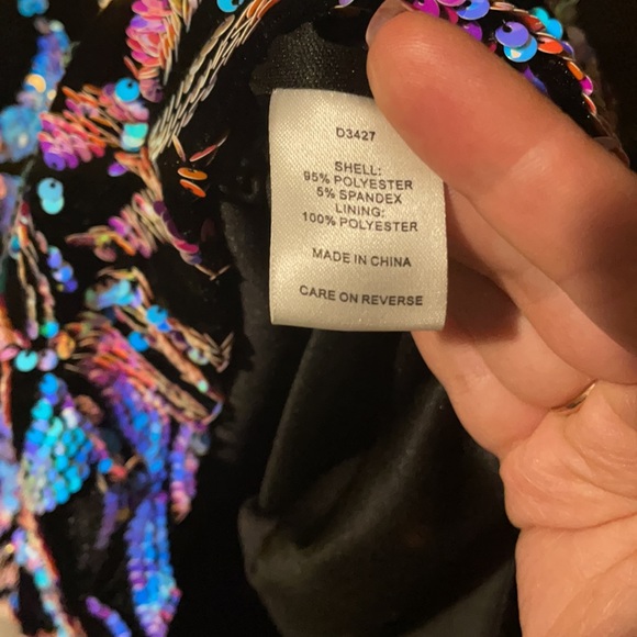 Size 10 Velvet Sequin prom dress - Picture 8 of 9